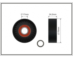 Spannrolle Riemenspanner Keilrippenriemen / Keilriemen / Polyriemen VOLVO S40 I / V40 / S70 I / V70 I / V70 II / S60 I / S80 I / XC70 I / XC90 I