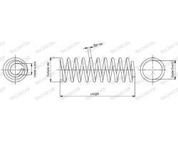 Suspension Spring Front Axle VOLVO S40 II / V50