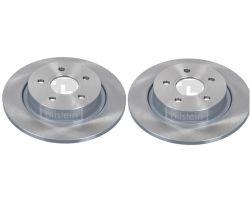 1 Set Brake Discs / Brake Disc Set Rear Axle VOLVO C30 / C70 II  / S40N S40 II / V50 2004- 