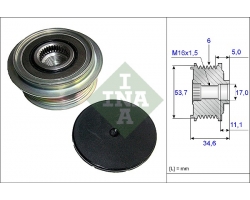 Riemenscheibe für Lichtmaschine Generatorfreilauf 6 Rippen VOLVO S80 II / V70 III / FORD Mondeo / S- Max / Galaxy