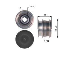 Riemenscheibe Generator für VOLVO S80 II / S60 II / V60 / V70 III / XC70 II / XC60 FORD S-Max / Mondeo