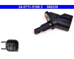 Sensor Raddrehzahl Vorderachse / ABS Sensor für Fahrzeuge ohne ESP,  VOLVO C30 C70 S40 S60 S80 V40 V50 V60 V70 XC60 XC70 ´04 Ford Mondeo, C-max, Focus, S-max, Galaxy, Grand C-max, Kuga Mazda 5, 3 Renault 6