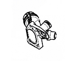 Thermostatgehäuse mit Verbindungsrohr Kühlmittelleitung Kühlmittelgehäuse für VOLVO S80 II / V70 III / XC70 II / XC60 I