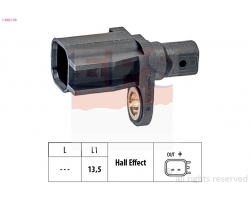 ABS Sensor hinten VOLVO S40 II / V50 / XC70 II / V70 III / S80 II / S60 II / V60 / XC60 I, für Fahrzeuge mit Frontantrieb