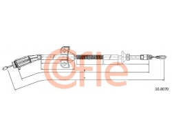 Handbremsseil Seilzug Seil Handbremse Feststellbremse VOLVO V70 II P26 2000-2007, für Fahrzeuge ohne elektrische Handbremse, auch für Bi-Fuel, nicht für AWD