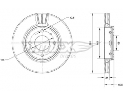 1 Set Front Brake Discs for VOLVO S40 I V40 I ´98-03