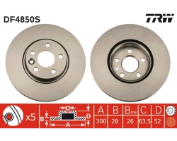 1 Satz Bremsscheiben vorne VOLVO S60 II 2010- / S80 II 2006- / V60 2010- / V70 III 2007- / XC70 II 2007-