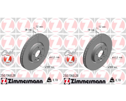 1 Satz Bremsscheiben vorne VOLVO S60 II 2010- / S80 II 2006- / V60 2010- / V70 III 2007- / XC70 II 2007-