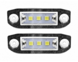 LED Kennzeichenleuchte SATZ / Kennzeichenbeleuchtung / Kennzeichen-Beleuchtung VOLVO S40 II V50 V70 III XC70 II C70 II XC60 XC90 I