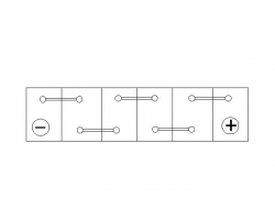 Batterie Starterbatterie 77Ah 12V 77 AH 12 V VOLVO