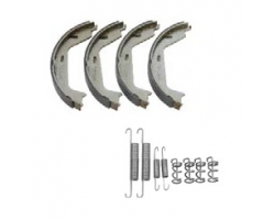 Bremsbackensatz Handbremse / Handbremsbacken / Bremsbacken VOLVO S60 (-2009) S80 (2007-) S80 (-2006) V70 P26 XC70 (2001-2007) , Kit / Set mit Installationsmaterial Federn etc.