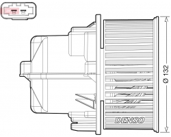 Gebläsemotor Elektromotor Innenraumgebläse VOLVO S80 II V70 III XC60 XC70 II