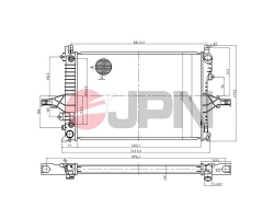 Wasserkühler Kühler Motorkühlung Schaltgetriebe Automatikgetriebe VOLVO S60 I (-2009) / S80 I (-2006) / V70 II P26 / XC70 I (2001-2007)