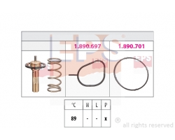 Thermostat VOLVO V40 / S80 / S60 / V60 / V70, 1.6 B4164T, ohne Gehäuse mit Entlüftungsbohrung Öffnungstemperatur [°C] : 89