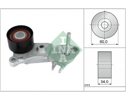 Belt Tensioner V-ribbed Belt for VOLVO S60 I / V60 / S60 II / V60 II / V60CC / S80 II / V40 II / V40XC / V70 III / XC70 II / S90 II / V90 II / XC60 I / XC60 II / XC40