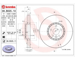 Bremsscheibe vorne Vorderachse Durchmesser 328mm VOLVO XC60 I Für Bremsanlage 17