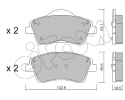 Brake Pad Set Front Axle for VOLVO XC40 