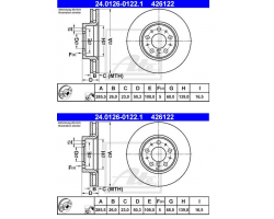 1 Satz Bremsscheiben vorne / Vorderachse VOLVO S60 I (-2009), S80 I (-2006), V70 II P26, XC70 (2001-2007), Durchmesser: 285,5 mm für Bremsanlage: 15 Zoll