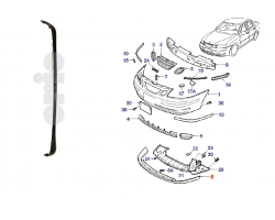 Spoiler, Stoßfänger, vorne SAAB 9-3 II '03-07 Original-Ersatzteil - OE Nr. 32016150