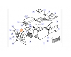 Blende / Abdeckung / Deckel SAAB 9-5 I '98-10 Original-Ersatzteil - OE Nr. 32016199