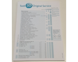 Test Protocol MOT Check Service Check SAAB 9-5 II 2010-2011, Genuine Part - Part #. 32016304