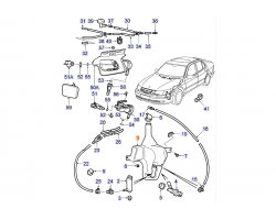 Waschwasserbehälter SAAB 9-5 I '06-10 Original-Ersatzteil - OE Nr. 32019453
