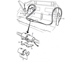 Verdeckzylinder / Druckölzylinder / Zylinder Verdeckhydraulik SAAB 900 Cabrio Cabriolet 1987-1994 