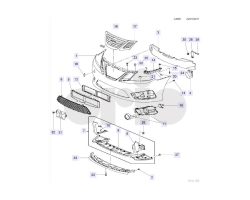 Design Package / Facelift Front / Bumper Genuine SAAB 9-3 II Griffin´08-12 , For Vehicles with Headlight Cleaning System