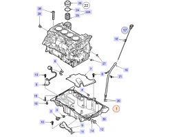 Ölwanne mit Sensor Ölstand SAAB 9-3 II 1.8t 2.0t B207E B207L 2005-2011, Passt ab Fahrgestellnummer 51039248-