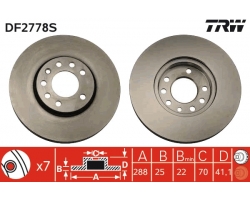 1 Set Brake Disc Front Axle 15