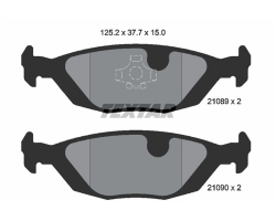 Bremsbeläge hinten (Satz) Bremsklotzsatz Bremsklötze Hinterachse SAAB 900 I 1998-1993 / SAAB 9000 1985-1998