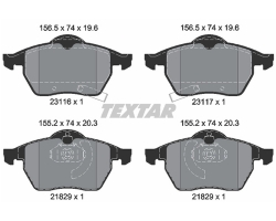 Front brake pads set SAAB 900 II 1997-1998 / 9-3 I 1998-2003 / 9-5 I 1998-1999