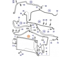 AC Condenser / AC cooler SAAB 9-5 I ´98-10