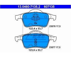 Brake Pads Rear Axle VOLVO S60 I (-2009), S80 I (-2006), S70 I V70 I (-2000), V70 XC (-2000), V70 II P26 XC70 (2001-2007)