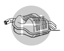 Auspuff Endschalldämpfer / Schalldämper hinten Auspuff SAAB 9-3 II 1.8t 2.0t B207E B207L 2003-2012