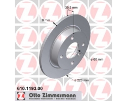 Bremsscheiben-Satz Hinterachse Bremsscheibe hinten Set VOLVO 440 460 480