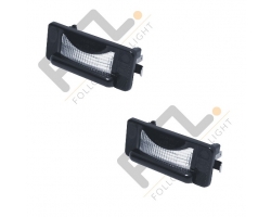 License plate lamp / registration plate lamp / number plate lamp SET, LED-VERSION VOLVO 140 240 260, with LED bulbs