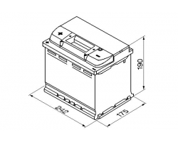 Batterie Starterbatterie 60AH 60 AH SAAB 9-3 I 1998-2003 / 9-5 I 2008-2010 / 9-3 II 2003-2007