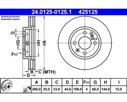 1 Satz Bremsscheiben vorne SAAB 9000 turbo ´88-98 / 9000i ´90-98