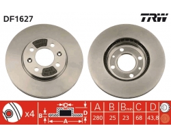 1 Satz Bremsscheiben vorne SAAB 9000 turbo ´88-98 / 9000i ´90-98