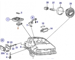 LEUCHTENGLAS für SAAB, Original-Ersatzteil - OE Nr. 4060406