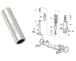 Hülse Stoßdämpferbefestigung Hinterachse oben SAAB 9-5 I Original-Ersatzteil - OE Nr. 4246351