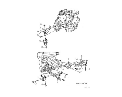 MOTORBEFESTG für SAAB, Original-Ersatzteil - OE Nr. 4283602