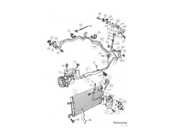 Schlauchleitung für Klimaanlage SAAB 900 II