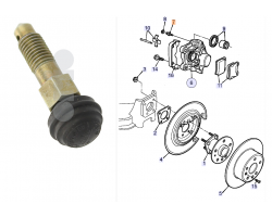 Bleeder Screw, Brake SAAB, Genuine Part - Part #. 4467148