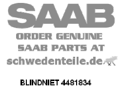 BLINDNIET für SAAB, Original-Ersatzteil - OE Nr. 4481834