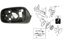 Outside Rear View Mirror Frame left SAAB 9-5 I 1998-2002