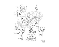 Brake Pipe SAAB 9-3 I 1998-2003, Genuine Part - Part #. 4648283