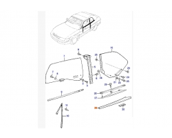 Zierleiste f. 900 / II u. 9-3 I Cabrio, SAAB-Original-Ersatzteil, Teilenummer 4697819