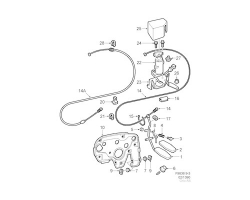 Kabel Gasbetätigung / Seilzug Gas-Betätigung / Gaszug SAAB 9-3 I ´98-03, Original-Ersatzteil - OE Nr. 4725354